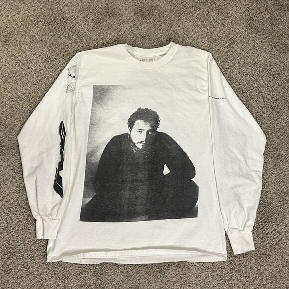 Post Malone Men's Short Sleeve T-Shirt Double Sided Runaway Tour Size Medium - Picture 1 of 6